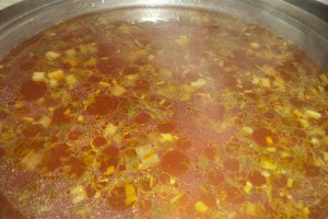 Ciorba de post din ciuperci de roua cu legume