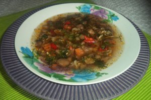 Ciorba de post din ciuperci de roua cu legume