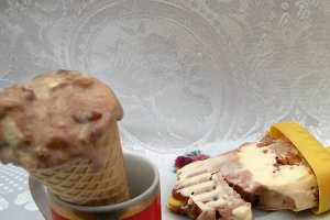 Inghetata cu ciocolata si alune