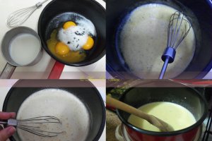 Inghetata asortata: vanilie, fulgi de ciocolata si citrice
