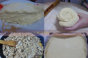 Placinta cu carne si ciuperci si aluat de casa
