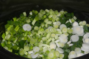 Pipote si inimi de pui cu gnocchi la slow cooker Crock-Pot