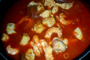 Pilaf de orez cu pui si creveti - Jambalaya