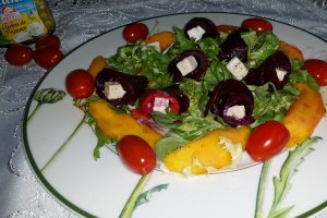Salata de sfecla cu mango si Salakis