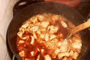 Lasagna cu piept de pui si ciuperci