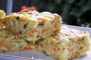 Budinca de couscous cu dovlecel si morcov