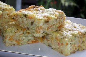 Budinca de couscous cu dovlecel si morcov