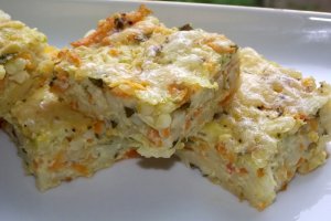Budinca de couscous cu dovlecel si morcov