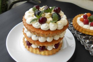 Tortulet  aromat cu cirese si ricotta