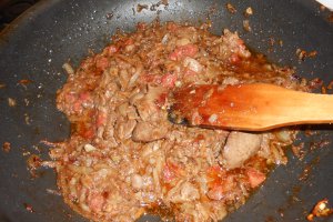 Ficat de pui la wok