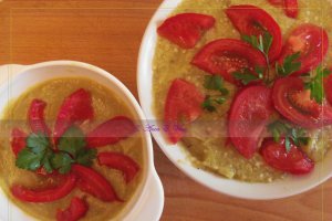 Salata de vinete cu ardei copti
