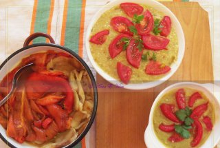 Salata de vinete cu ardei copti