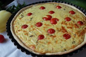 Tarta cu branza si dovlecel