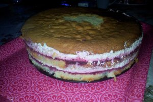 Tort Fluture cu crema de sampanie si fructe de padure