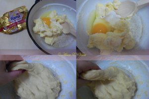 Fursecuri cu vanilie, rahat de trandafiri si fistic si glazura de ciocolata