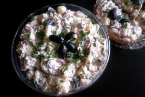 Salata de cartofi cu macrou afumat