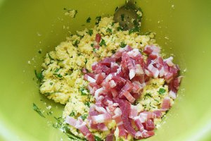 Lasagna cu branza si bacon
