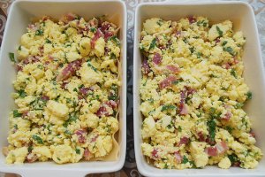 Lasagna cu branza si bacon