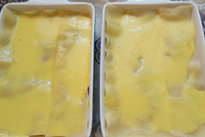 Lasagna cu branza si bacon