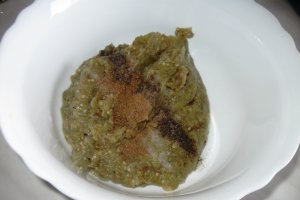 Salata de vinete cu ardei copti