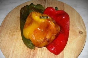 Salata de vinete cu ardei copti
