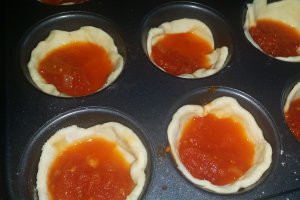 Mini pizza aperitiv