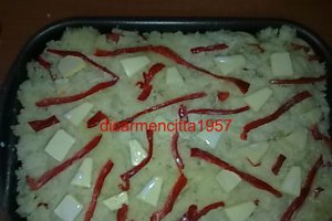 Musaca din legume,cu carne de pui.