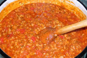 Rigatoni cu carne