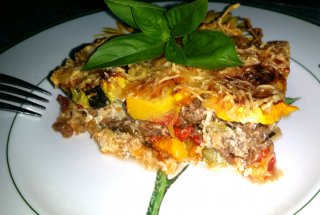 Gratin de dovlecei cu carne