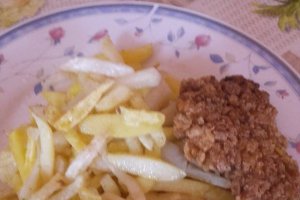 Snitele de porc cu fulgi de porumb