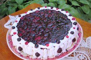 Cheesecake cu fructe de padure (fara coacere)