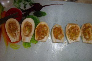 Pachetele de vinete cu bacon