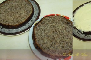 Tort de vanilie cu trandafiri de martipan