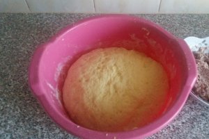 Gogosi cu carne de vita presata