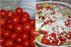Salata de rosii cherry cu branza
