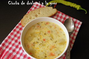 Ciorba de dovlecel a la grec