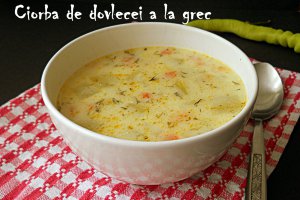 Ciorba de dovlecel a la grec