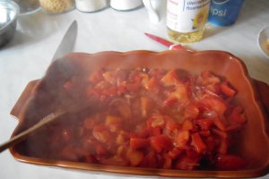 Aripioare cu legume picante, la cuptor