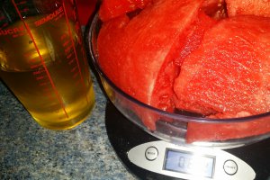Granita de pepene verde si  menta