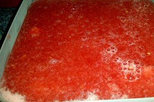 Granita de pepene verde si  menta
