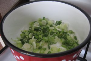 Ciulama de bureti cu mamaliguta
