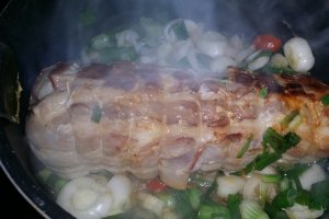 Rulada de curcan cu legume