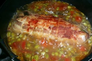 Rulada de curcan cu legume