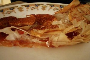 Placinta amorezata cu dulceata si mere