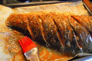 Crap cu za 'atar - la cuptor