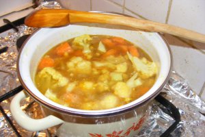 Supa crema de conopida cu curry