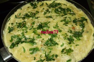 Tortilla cu cartofi si ceapa