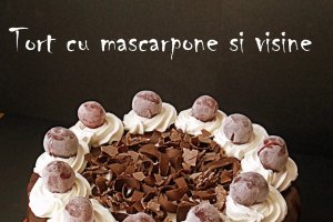Tort cu mascarpone si visine