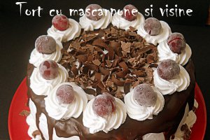 Tort cu mascarpone si visine