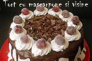 Tort cu mascarpone si visine